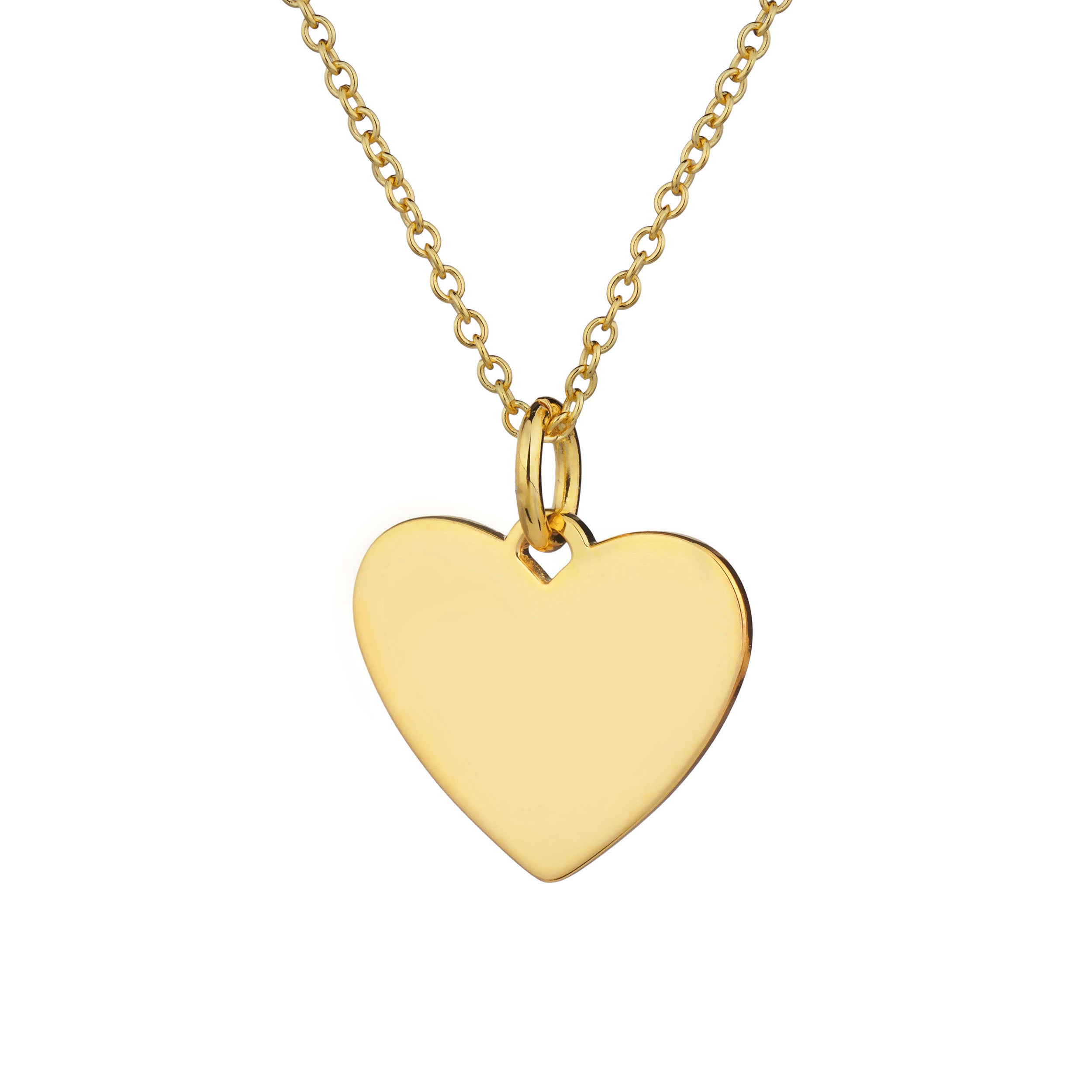 HANDCAST GOLD HEART NECKLACE main image 1